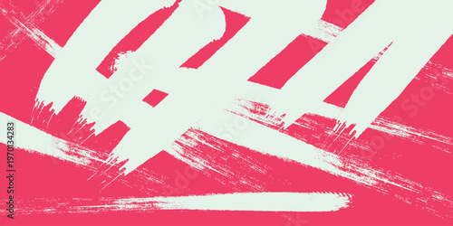 Abstract pink and white brush strokes background texture