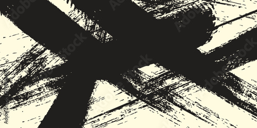 Black grunge abstract background with intersecting lines and scratches