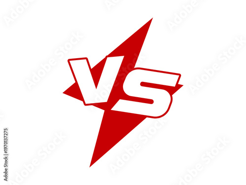 Fotografie VS Versus Sign Vector Stock Illustration