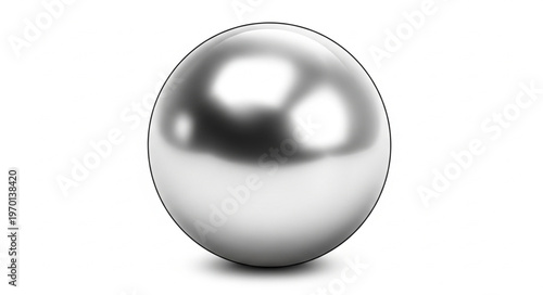 Fotografía Shiny Metallic Silver Ball.