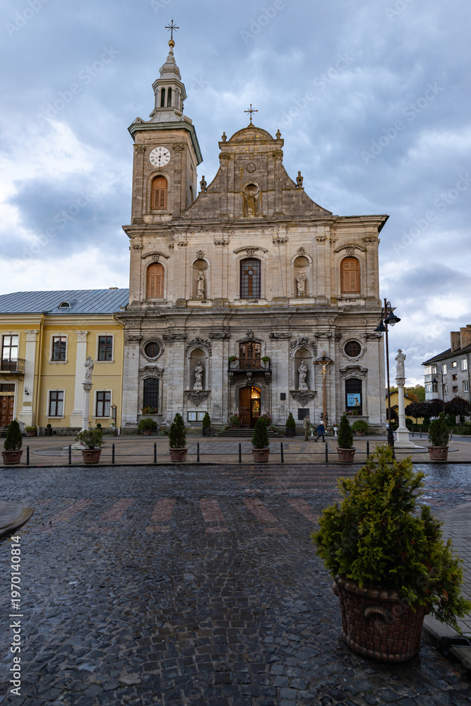 Fototapeta premium Assumption of the Blessed Virgin Mary Church in Zolochiv baroque architecture