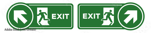 Exit Arrow Left Up Symbol Sign, Vector Illustration, Isolate On White Background