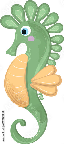 Vector sea horse