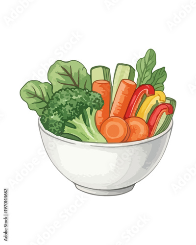 fresh vegetables on a plate