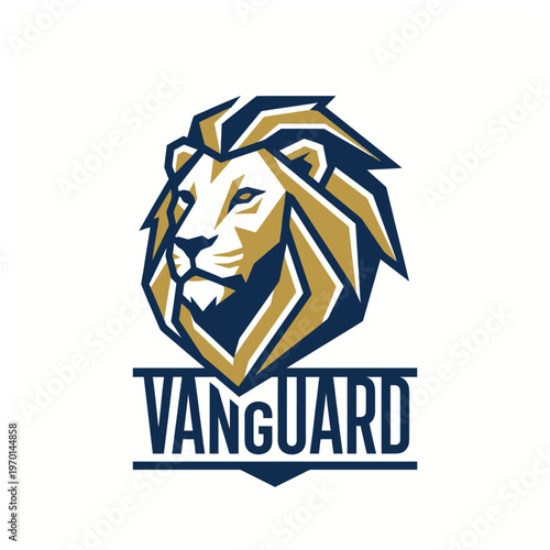 Vanguard logo with lion head emblem.