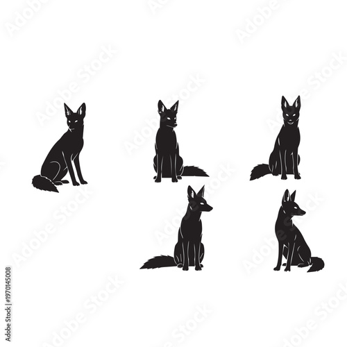 WebTitle 1:

Jackal Sitting Silhouette Set Black and White Vector Illustration

Title 2:

Jackal Resting Silhouette Collection Minimal Wildlife Vector

Title 3:

Jackal Sitting Pose Silhouette Pack