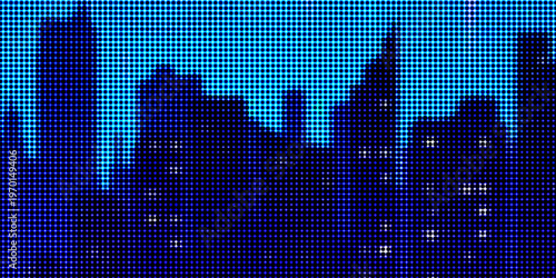 Abstract Finance Digital Business Background. Fintech Technology or Science Research Presentation Backdrop. Digital Crypto Business Vector Illustration.