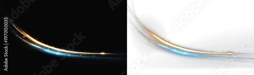 Tablou pe pânză sparkle light line neon swirl effect vector glitter fire flare trace magic eleme