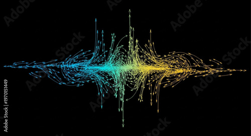 Vibrant Digital Light Particle Wave.