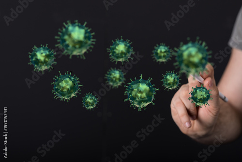 Hand interacting with a 3D ...