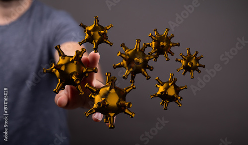 Conceptual image of a hand ...