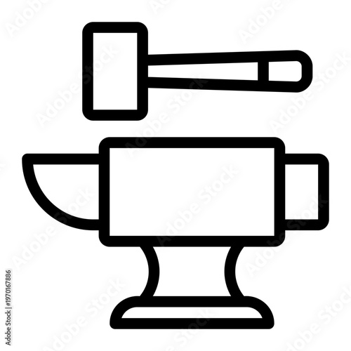 anvil line icon