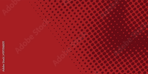 Abstract halftone dots dotted background in red colors presentation poster modern dot. vector backgound eps10