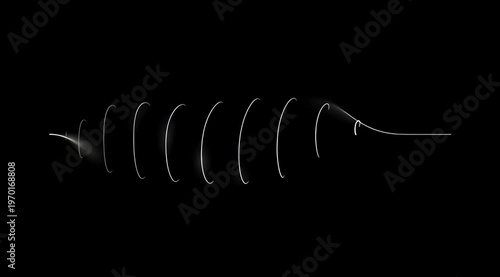 Wallpaper Mural Abstract light trails forming a spiral on black background. Torontodigital.ca