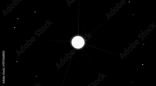 Wallpaper Mural Abstract Light Burst Effect with Starfield Background. Torontodigital.ca