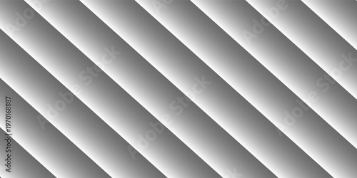 Transparent corrugated plastic ribbed glass background with abstract line patterns. 3D gradient light effects for retail windows or architectural panels. Vintage chrome reflections or polycarbonate.