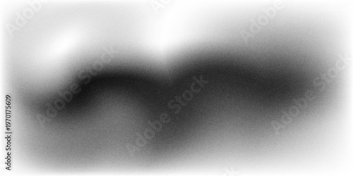 Black dark gray silver white wave abstract background for design. Light wave, wavy line. Ombre gradient. Noise rough
