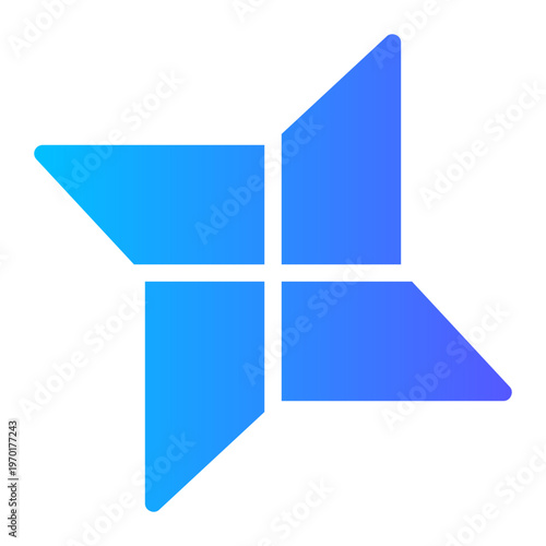 origami gradient icon