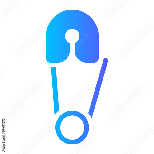 safety pin gradient icon