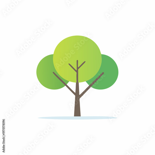 Minimalistisches Baum Icon Vektor