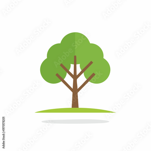 Minimalistisches Baum Icon Vektor