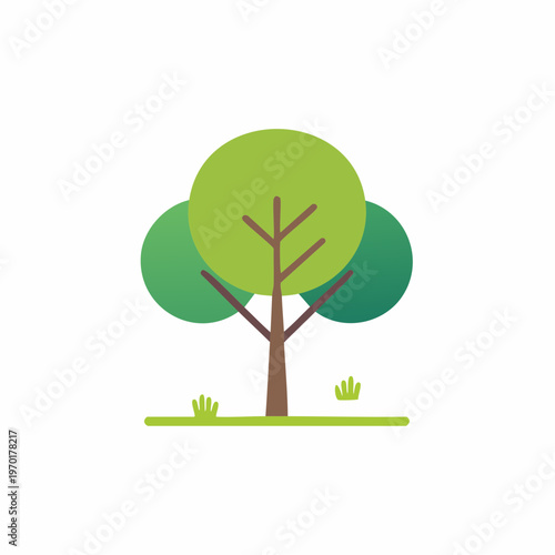Minimalistisches Baum Icon Vektor