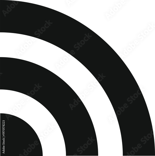 RSS Feed Icon Set. Content syndication and blog symbols. Online Subscription Symbols. Web feed and signal icon. Digital media signs
