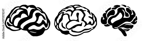 Deep learning layered architecture set with solid black icon featuring neural network, artificial intelligence, machine learning with data science and technology