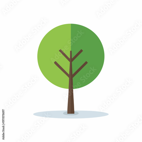Minimalistisches Baum Icon Vektor