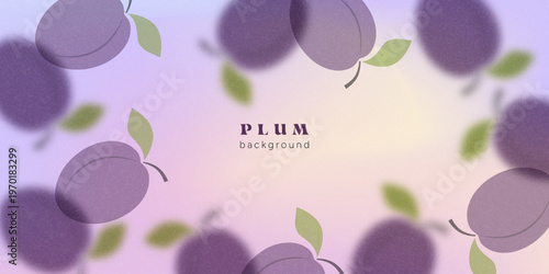 A gradient background with blurred plum