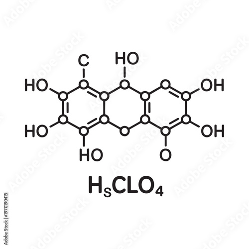 Chemical structure of ascorbic acid also known as vitamin c is displayed