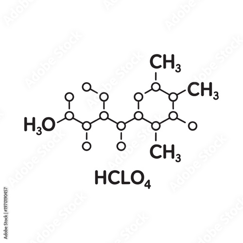 Molecular structure of ascorbic acid also known as vitamin c displayed