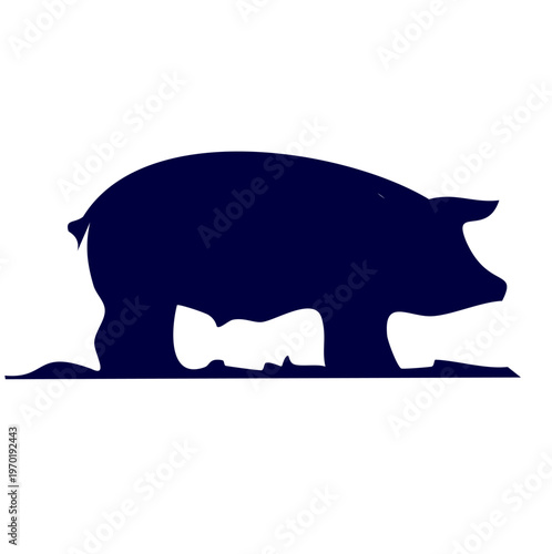 Black silhouette map of Liechtenstein detailed outline vector illustration geography