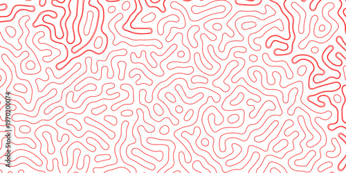 Abstract truing organic wallpaper Turing reaction diffusion monochrome seamless pattern with chaotic motion. Generative algorithm psychedelic background. Reaction-diffusion or truing pattern formation