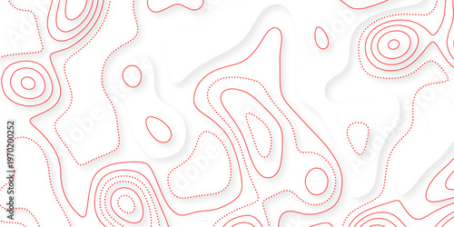 Abstract design with seamless pattern with lines topographic map. Ocean topographic line map with curvy wave isolines vector illustration. contours isolated on transparent. technology topo landscape.