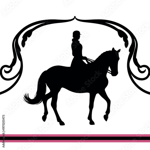 horse rider silhouette