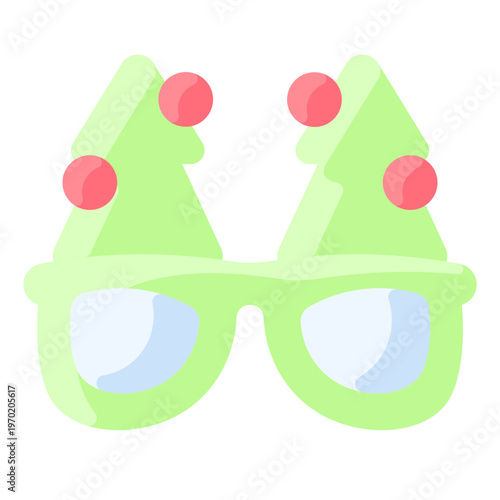 Glasses with Tree decoration