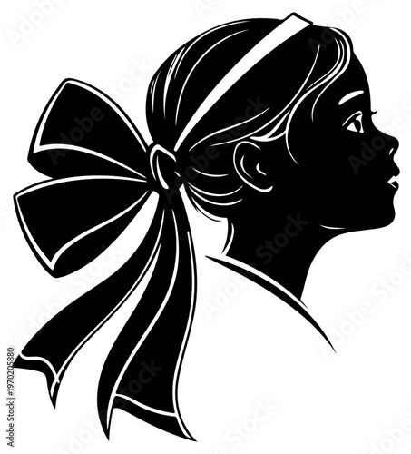Baby silhouette vector illustration