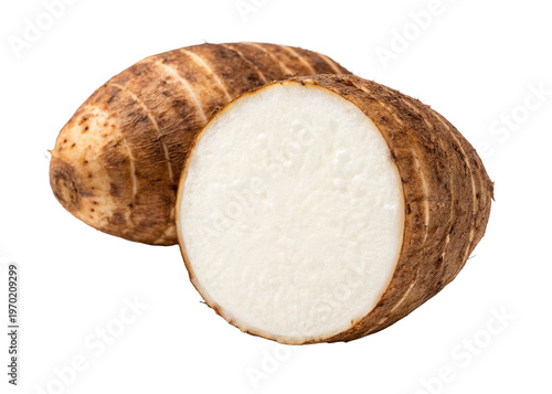 taro isolated on a transparent background.