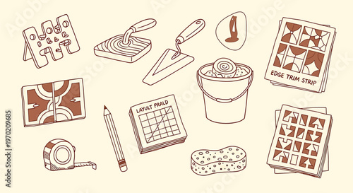 Vintage kitchen utensils and tools isolated on transparent background a hand drawn style collection