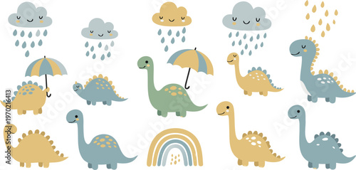 Whimsical fairy illustrations with floral elements and delicate designs