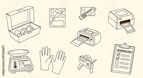 Technical drawings of vintage audio equipment isolated on transparent background retro stereo system schematics