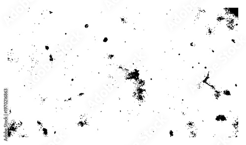 Minimalist distressed grunge texture with sparse ink splatters and vintage grit