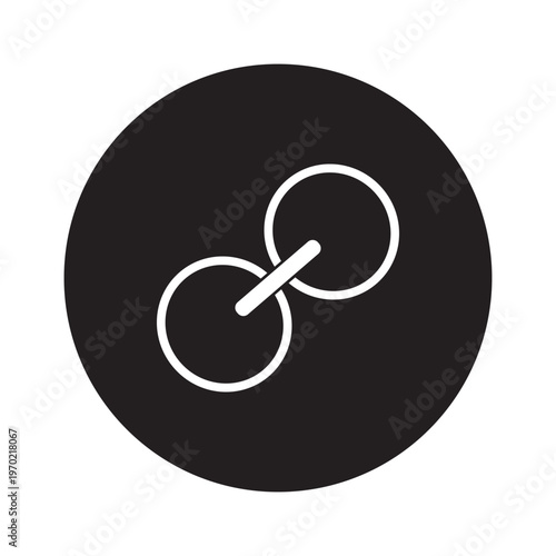 Link icon vector for web and mobile apps.