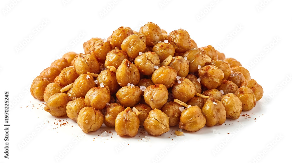 Fototapeta premium Roasted chickpeas seasoned with herbs and spices