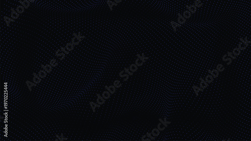 Minimal blue dotted grid wave background