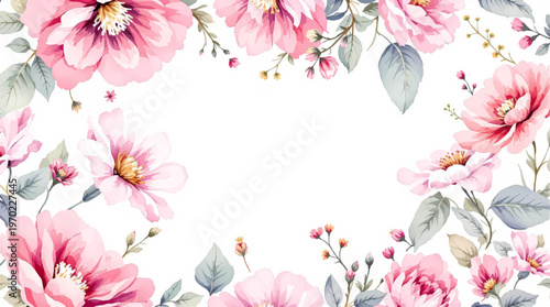 Elegant spring flowers blooming gracefully across a pastel background filled with light and gentle charm