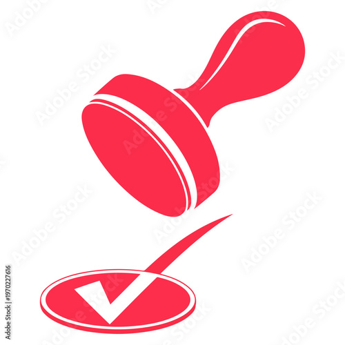 publisher approval check stamp icon