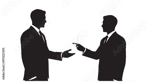 Business Partnership Handshake Agreement Concept