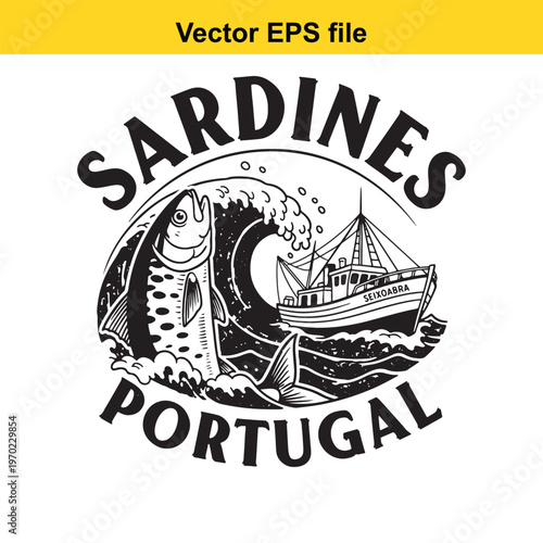 Sardine fishing boat in portugal